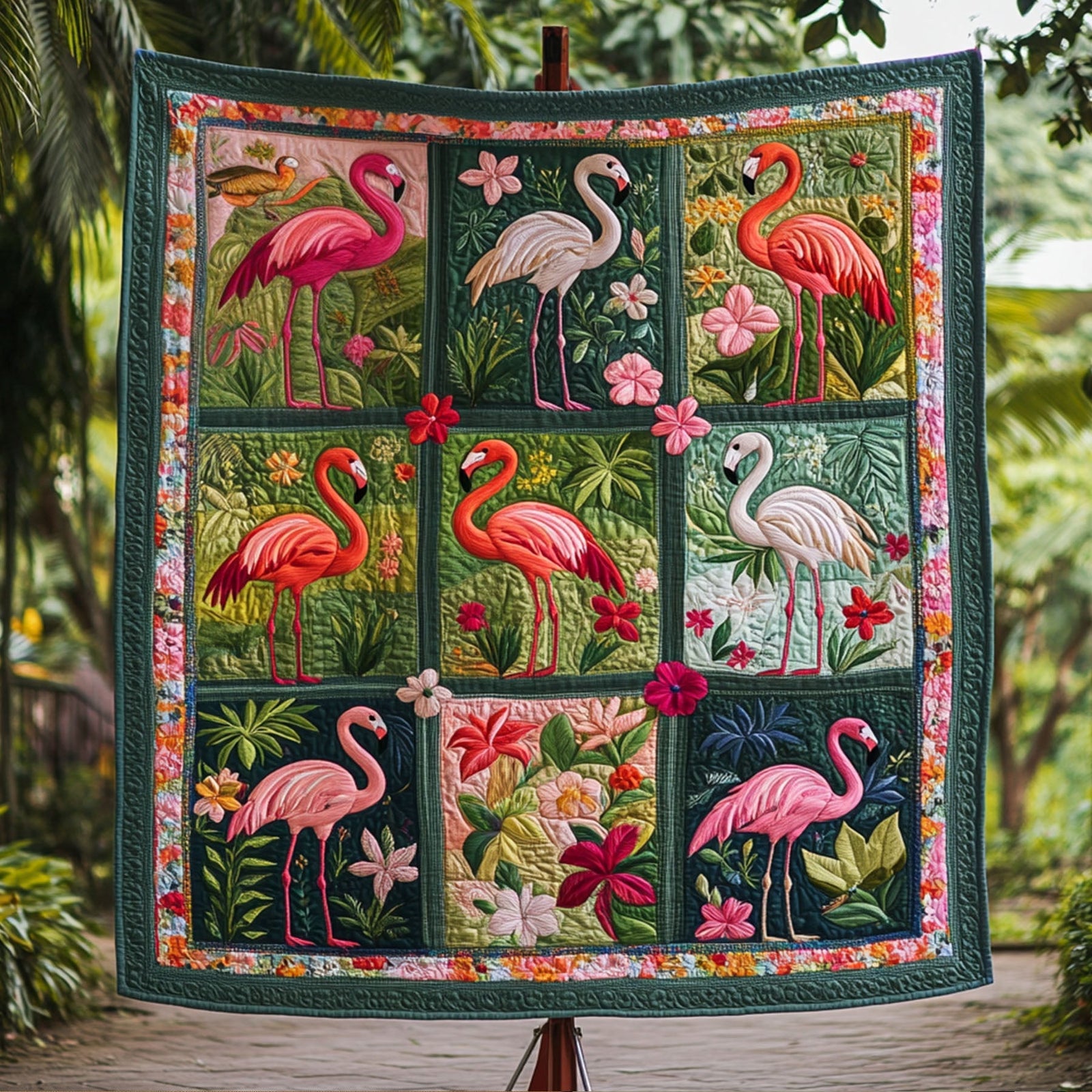 Pink Serenity Quilted Blanket NCU0PT4590