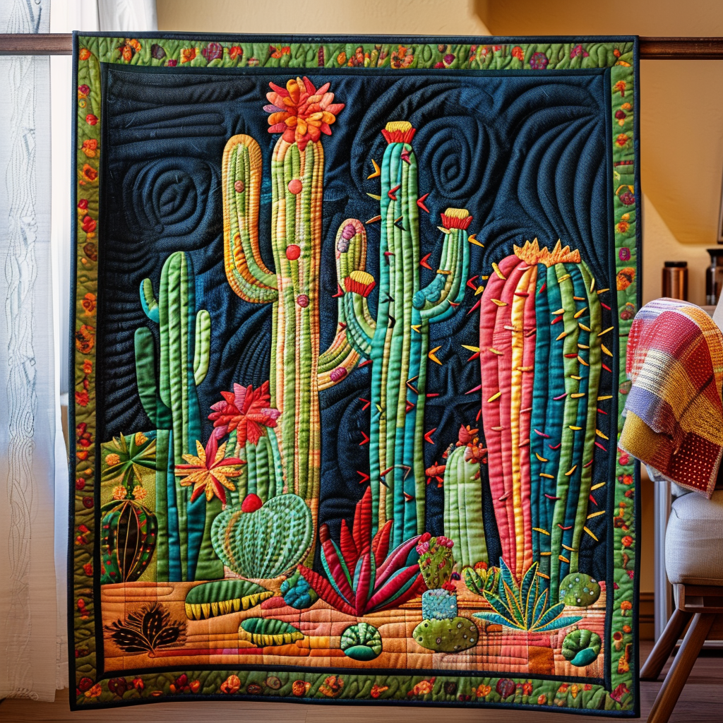 Prickly Paradise Quilted Blanket 04acxn140425