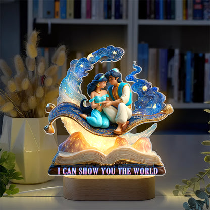 Magic Couple 3D Led light With Oval Base - Personalized Gifts For Couple 01tgqn070525