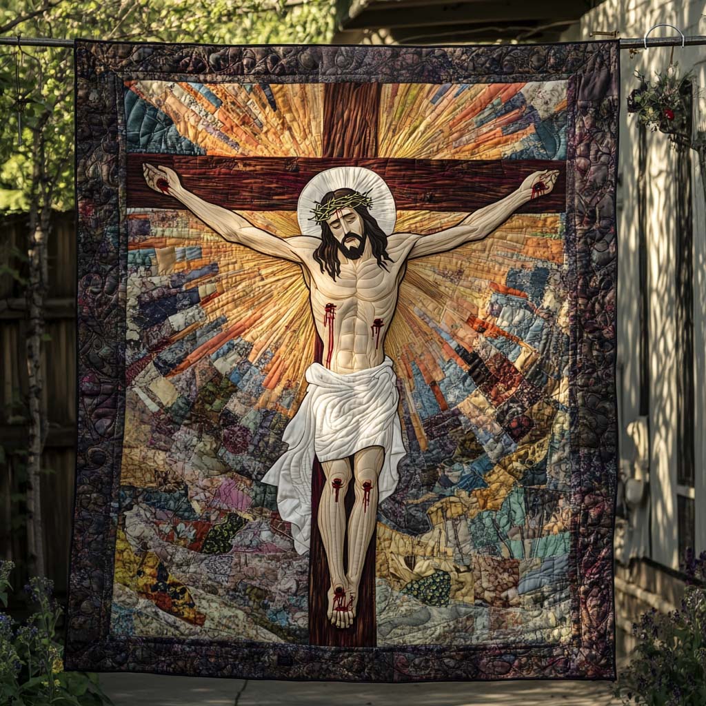 Radiance Of Sacrifice Quilted Blanket 03acxd140425
