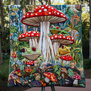 Red-Eyed Rainforest Magic Quilted Blanket NCU0PT4671