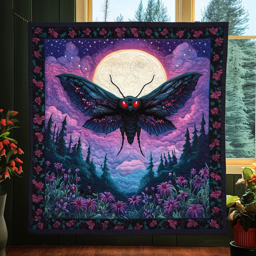 Red Eyed Watcher Quilted Blanket NCU0DV3219