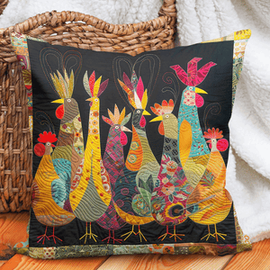Rooster Night Quilted Pillow Case NCU0TH1210