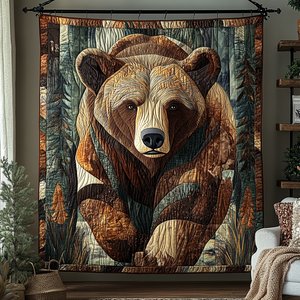 Rustic Bear Haven Quilted Blanket NCU0DK5843
