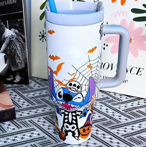 Halloween Tropical Alien Luminous Tumbler - Trendy Gifts For Movie Fans 90laxx180725