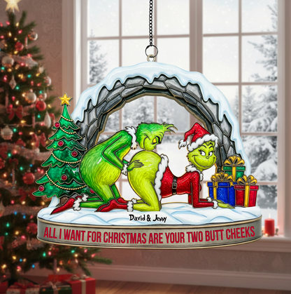 Personalized Christmas Gifts for Couple Suncatcher Ornament 04ohtn170925