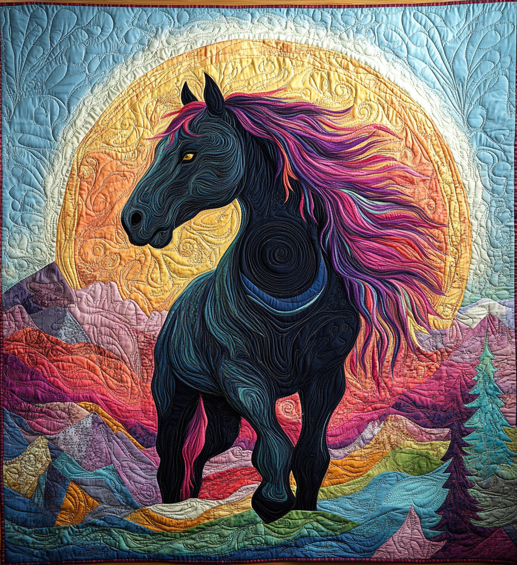 Shadow Hooves Quilted Blanket NCU0DV3186