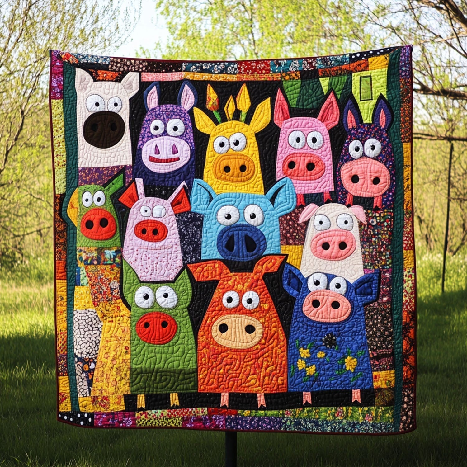 Silly Stitches Quilted Blanket NCU0PT5050
