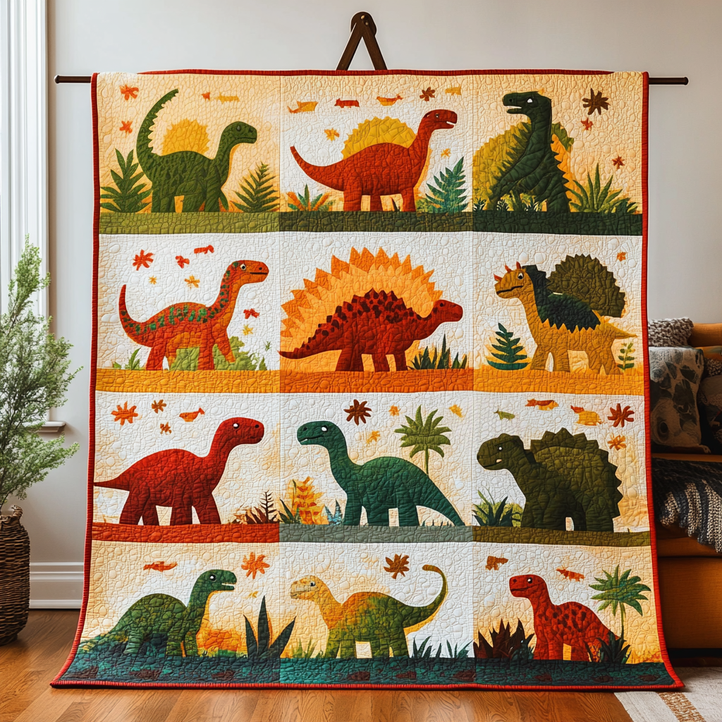 Soft Fossils Quilted Blanket NCU0VH3664