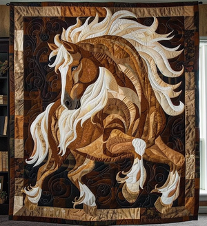 Horse Quilted Blanket 01acxa010425