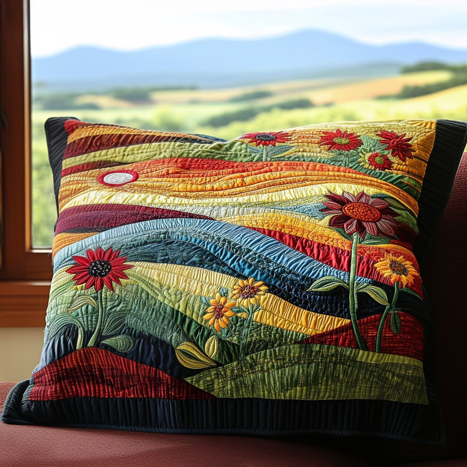 Sunlit Meadow Quilted Bedding Pillow Case NCU0PT5214