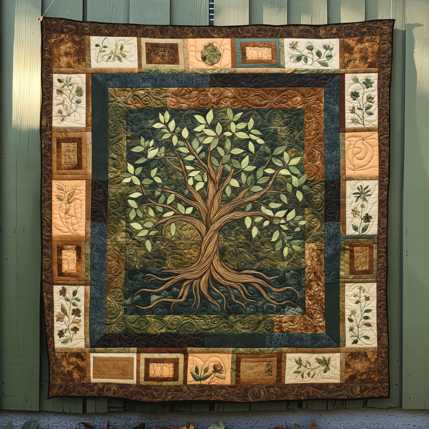 The Life Tree Quilted Blanket NCU0TL2301