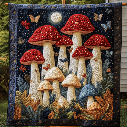 Toadstool Charm Quilted Blanket NCU0DK4387