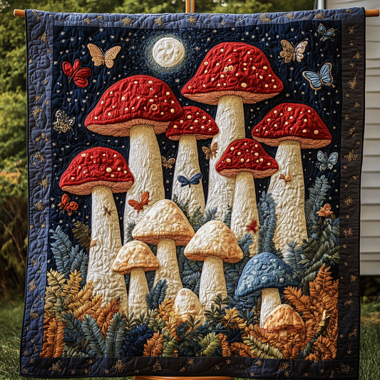 Toadstool Charm Quilted Blanket NCU0DK4387