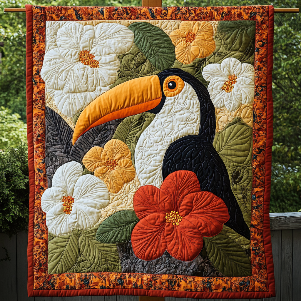 Toucan Paradise Quilted Blanket NCU0DK4203