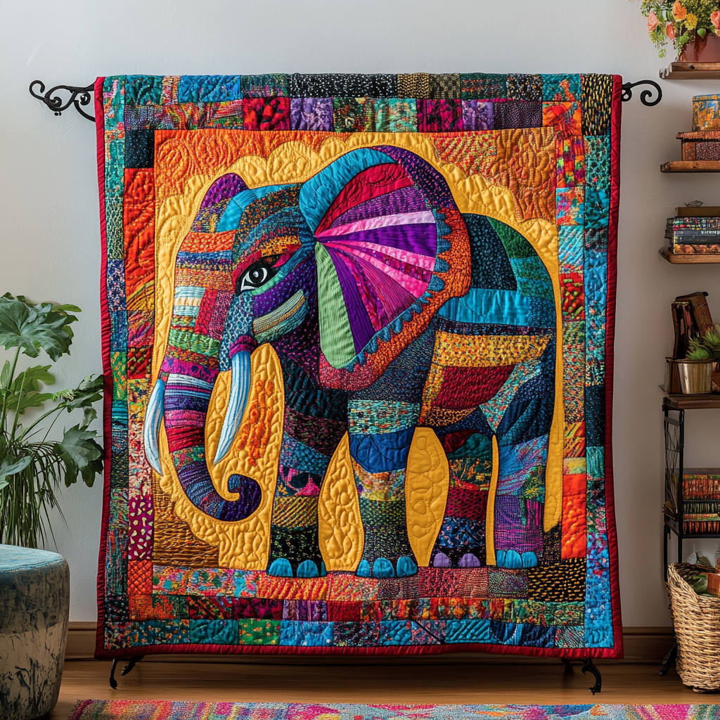 Tranquil Herd Quilted Blanket NCU0DK5714
