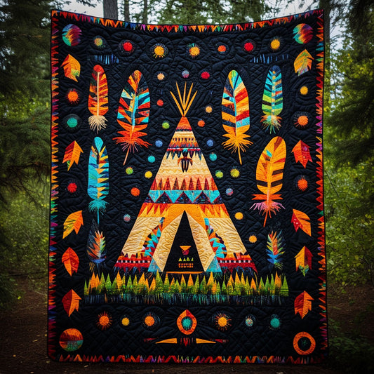 Tribal Starry Nights Quilted Blanket NCU0PT3774