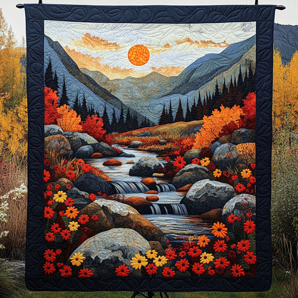 Twilight River Quilted Blanket NCU0NT4433