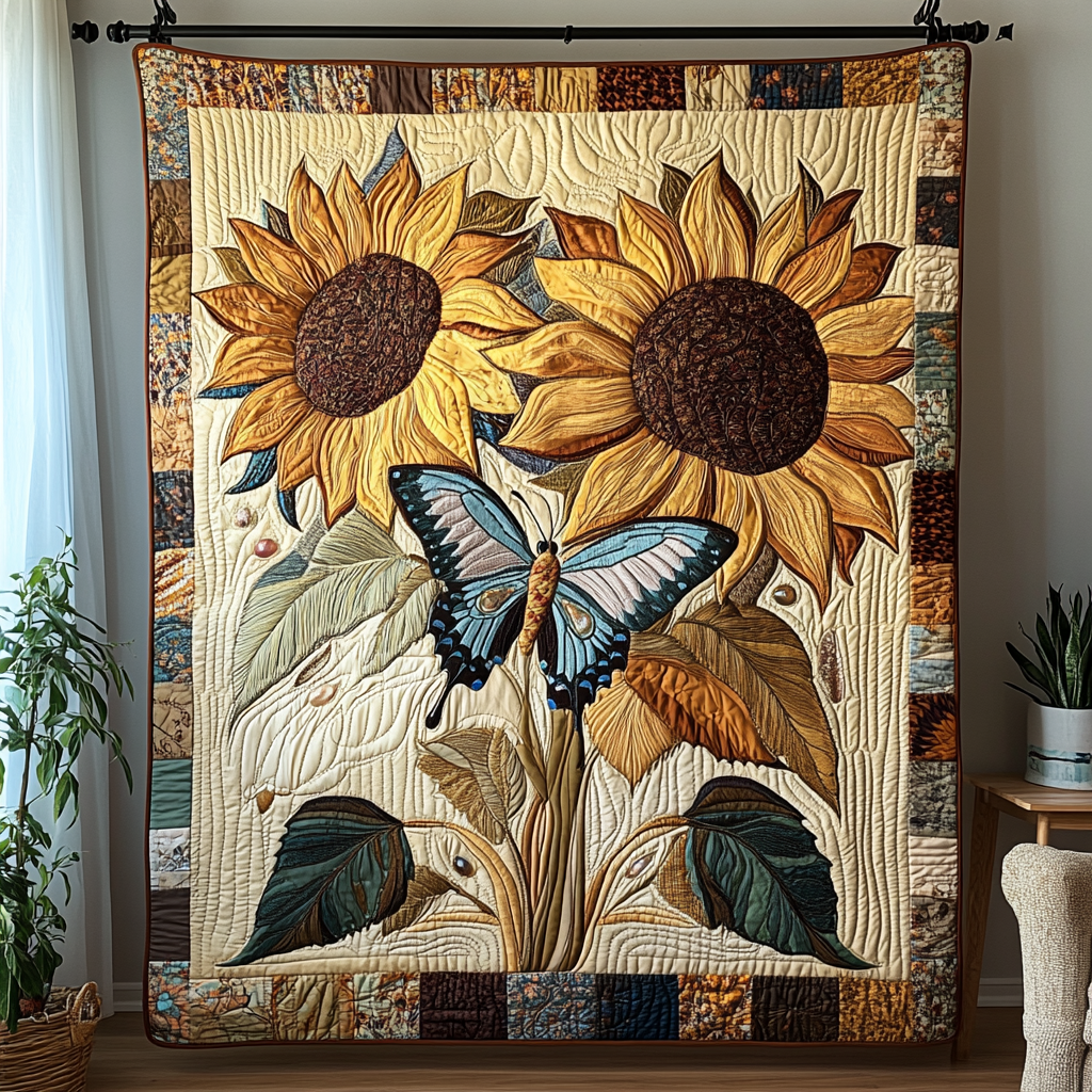 Velvet Flutter Quilted Blanket NCU0DK5191