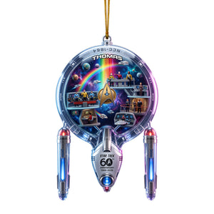 Ship To Uncharted Space Ornament, Personalized Gifts 01QHLU240926