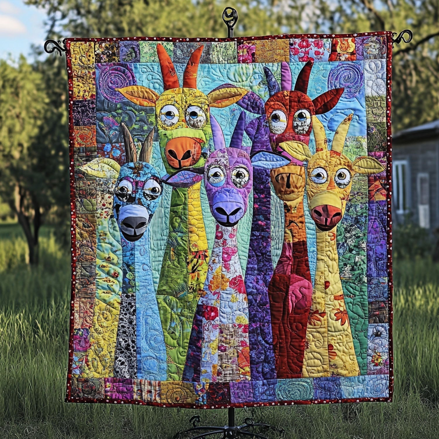 Wacky Wildlife Quilted Blanket NCU0PT5051