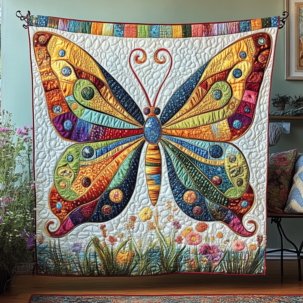 Whimsy Wings Quilted Blanket NCU0DK5813