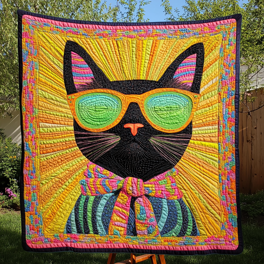 Whisker Charm Quilted Blanket NCU0DK4698