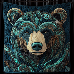 Whispering Woods Bear Quilted Blanket 04acxd030425