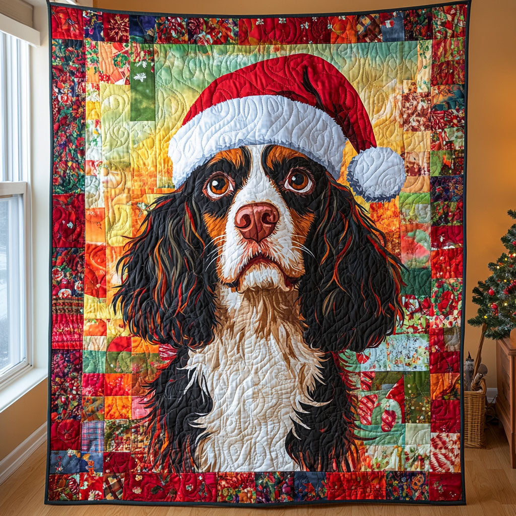 Wintertime Spaniel Quilted Blanket NCU0PT1742