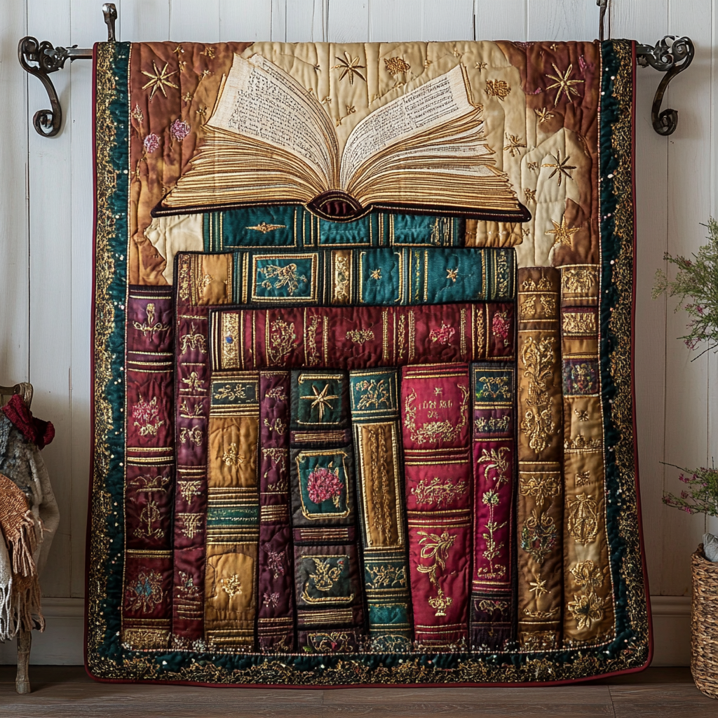 Wisdom Shelves Quilted Blanket NCU0DK5235