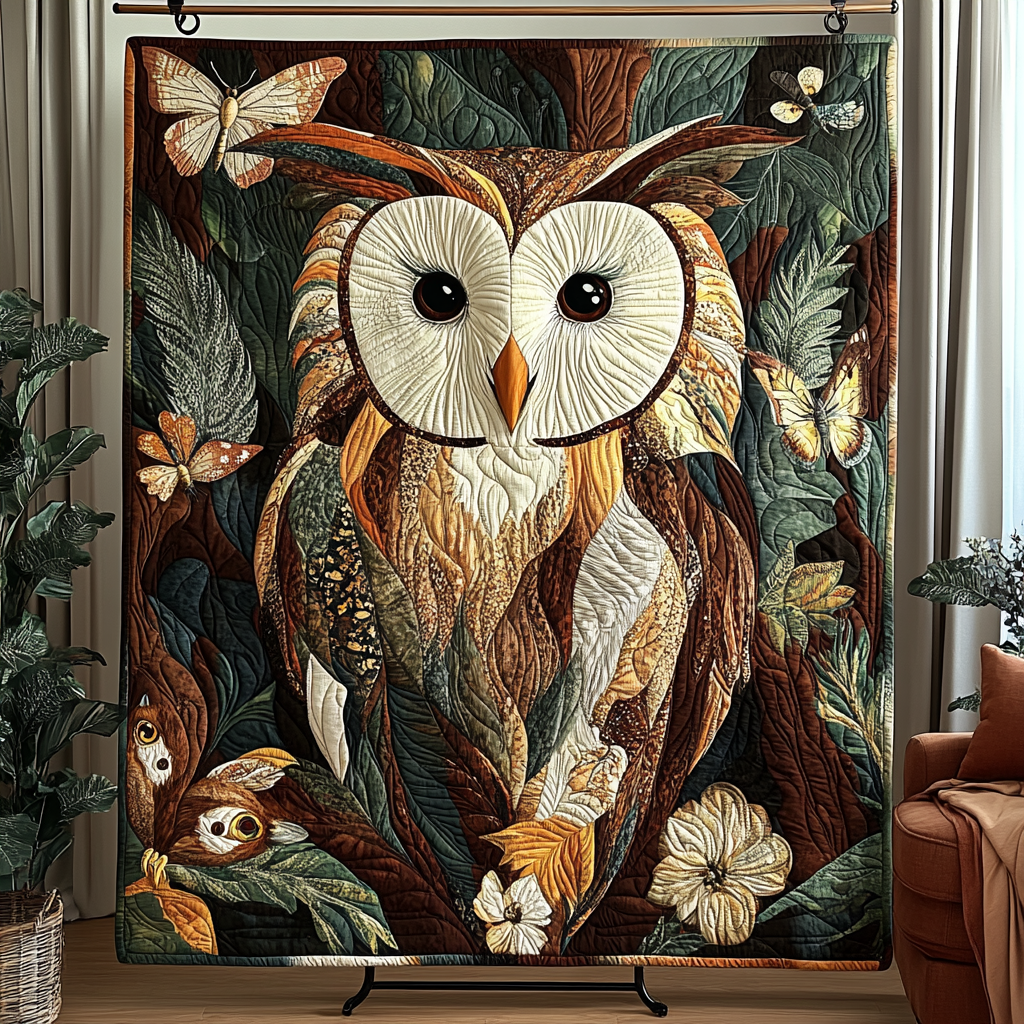 Woodland Charm Quilted Blanket NCU0VH3798