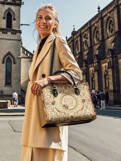Catholight  Strength in Grace Leather Bag