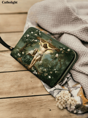 Catholight  The Cross of Redemption - Leather Wallet Purse
