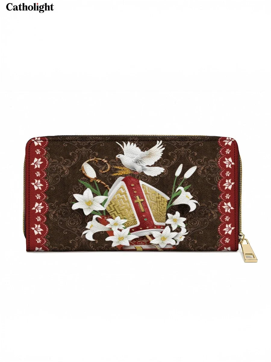 Catholight  The Bishop's Grace Leather Wallet Purse