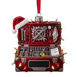 Mechanical Box Ornament - Personalized Gifts For Mechanic Christmas Ornament 09PGLU191026