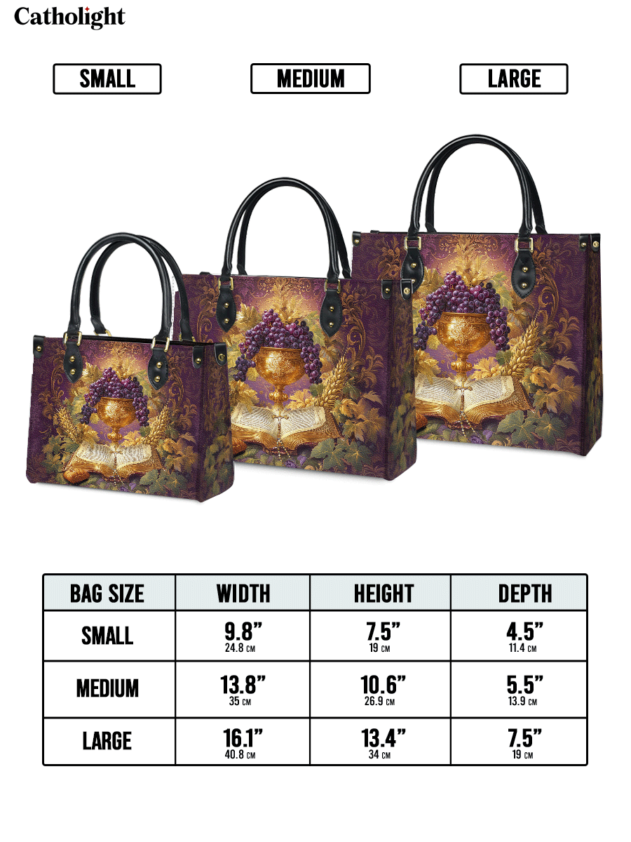 Catholight  The Chalice of Abundance Leather Bag
