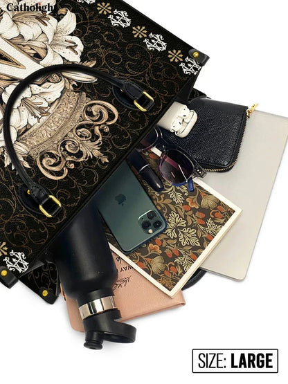 Catholight  The Divine Monogram Leather Bag