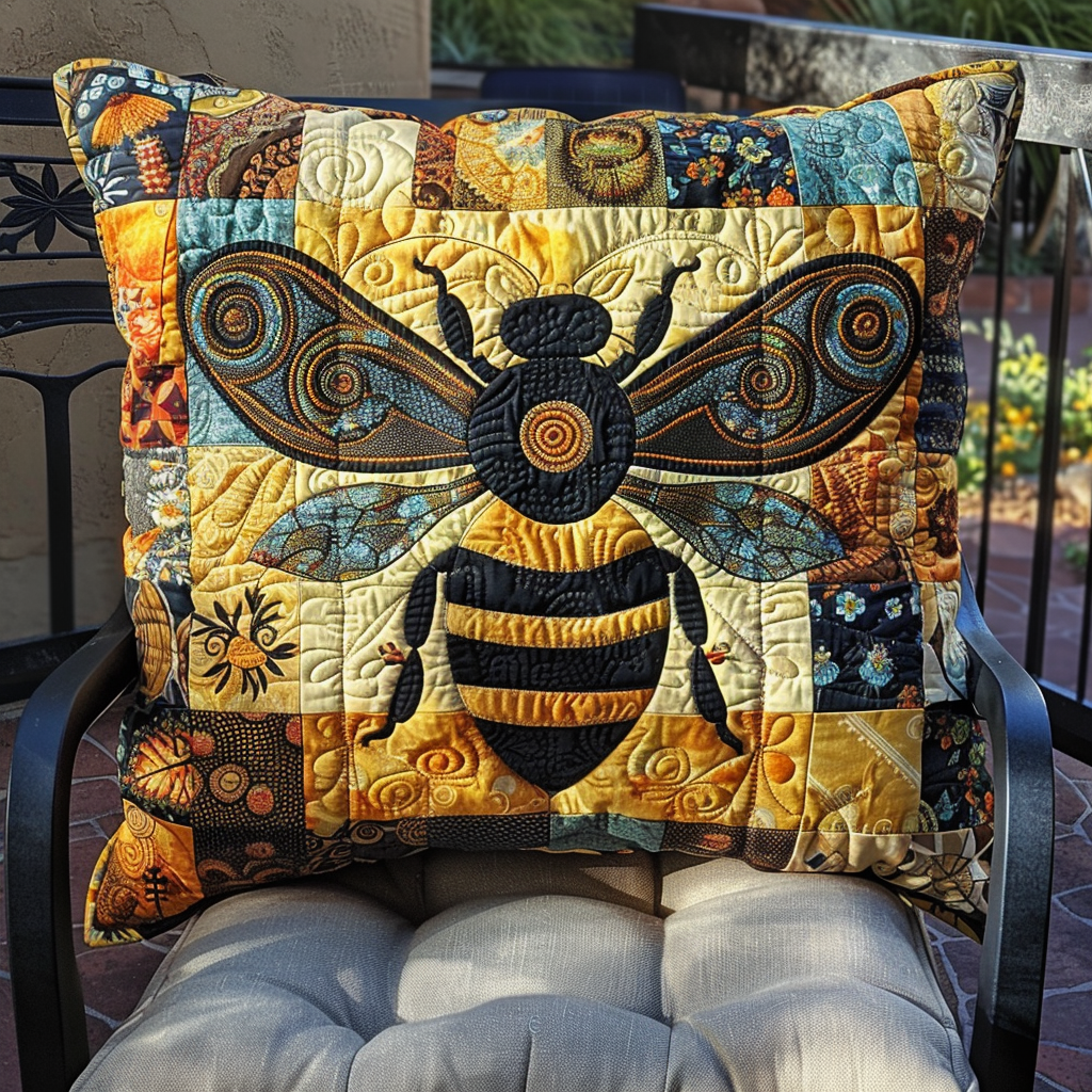 Royal Bee Quilted Pillowcase  03acxd010425