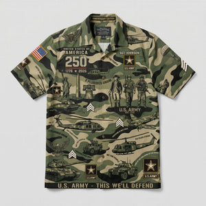 Custom Military Insignia Hawaiian Shirt - Personalized Gifts For Veteran 03QHQN030626