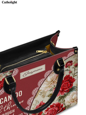 Catholight  Blooming With Faith Leather Bag