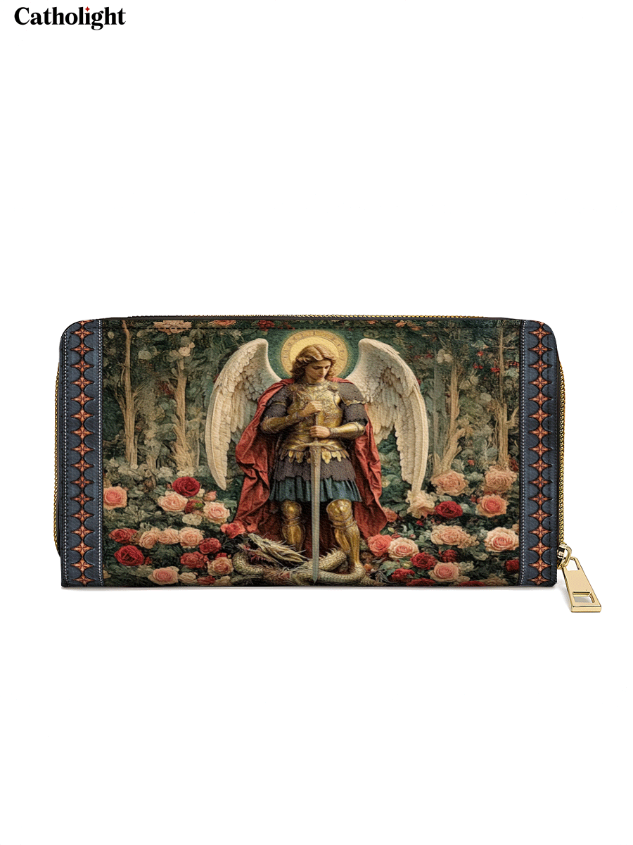 Catholight  Archangel's Triumph - Leather Wallet Purse