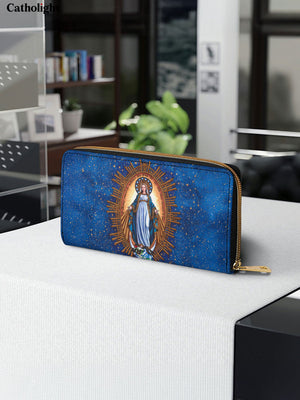 Catholight  The Immaculate Triumph Leather Wallet Purse