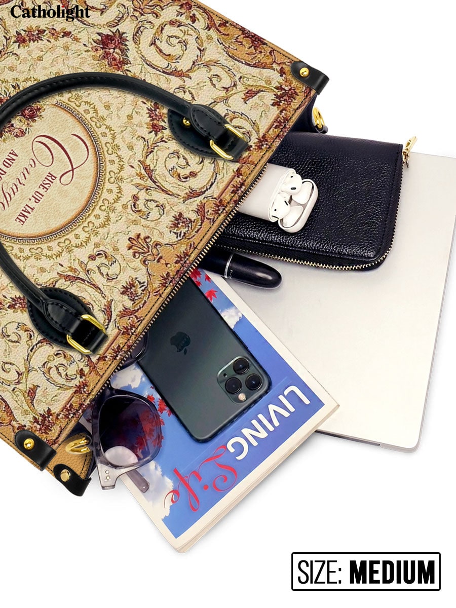 Catholight  Strength in Grace Leather Bag