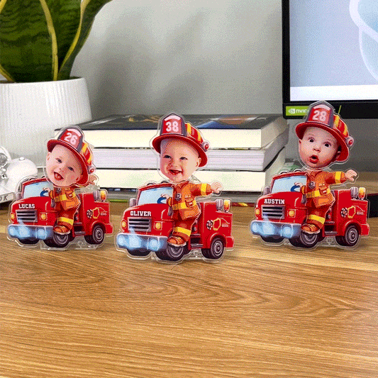 Firefighter Shaking Head Standee - Custom Photo Gifts For Dad Cute Gifts-Homacus