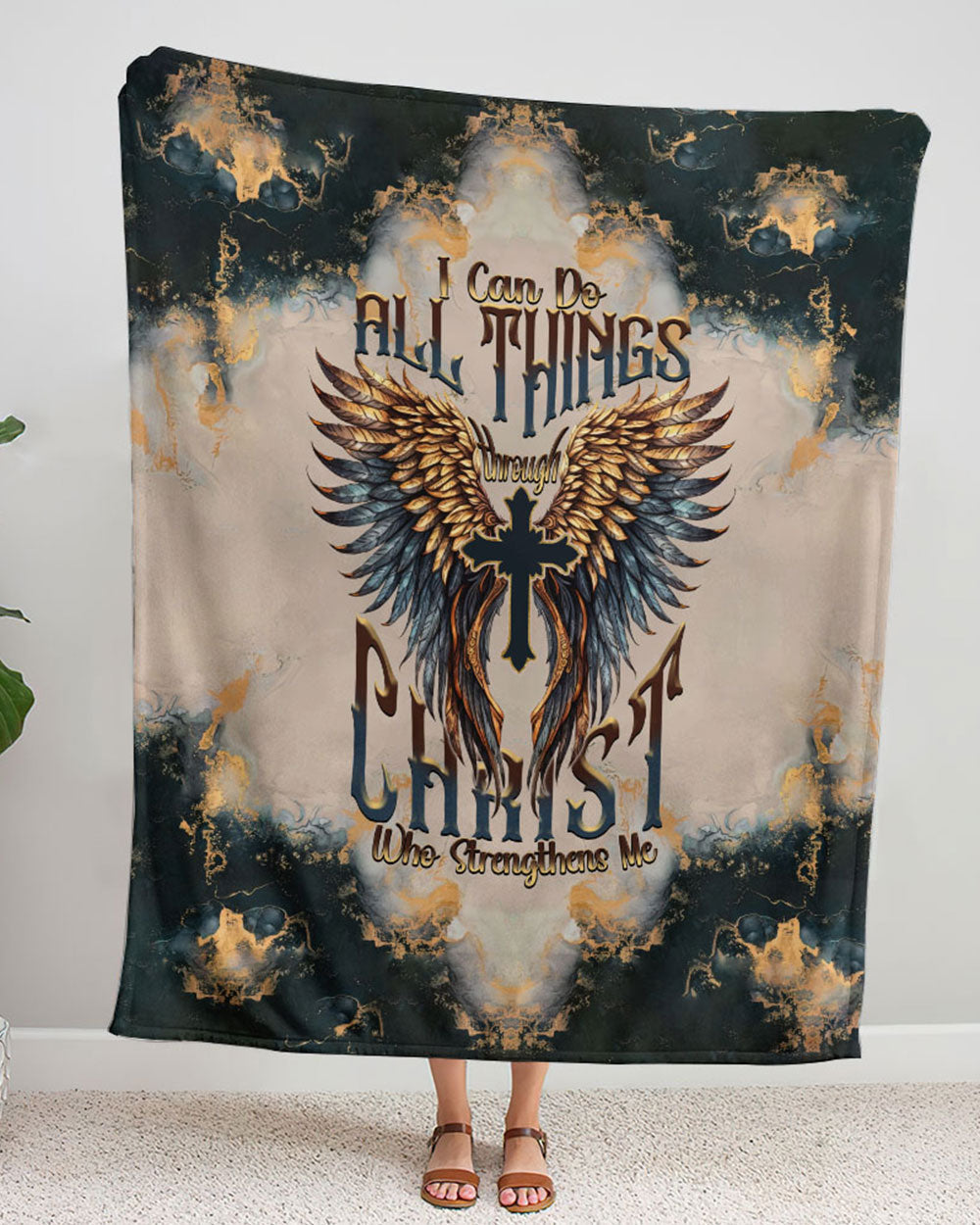 I Can Do All Things Through Christ Jesus Blanket 01acxd210425
