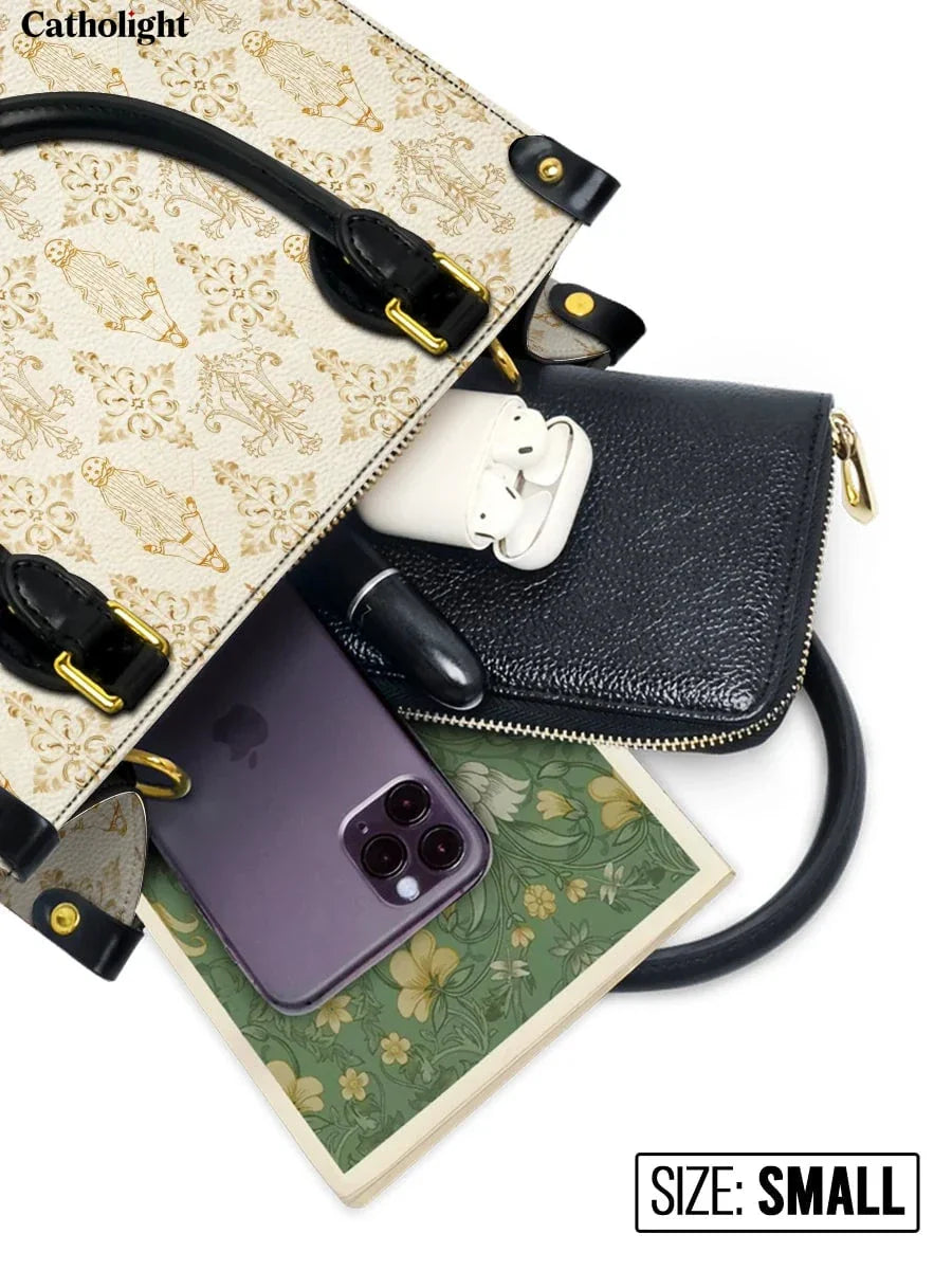 Catholight  The Ave Maria Pattern Leather Bag