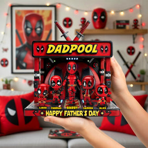Father’s Day Hero Squad Acrylic Plaque Personalized Gifts For Dad 032OHDH140426