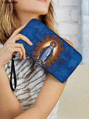 Catholight  The Immaculate Triumph Leather Wallet Purse