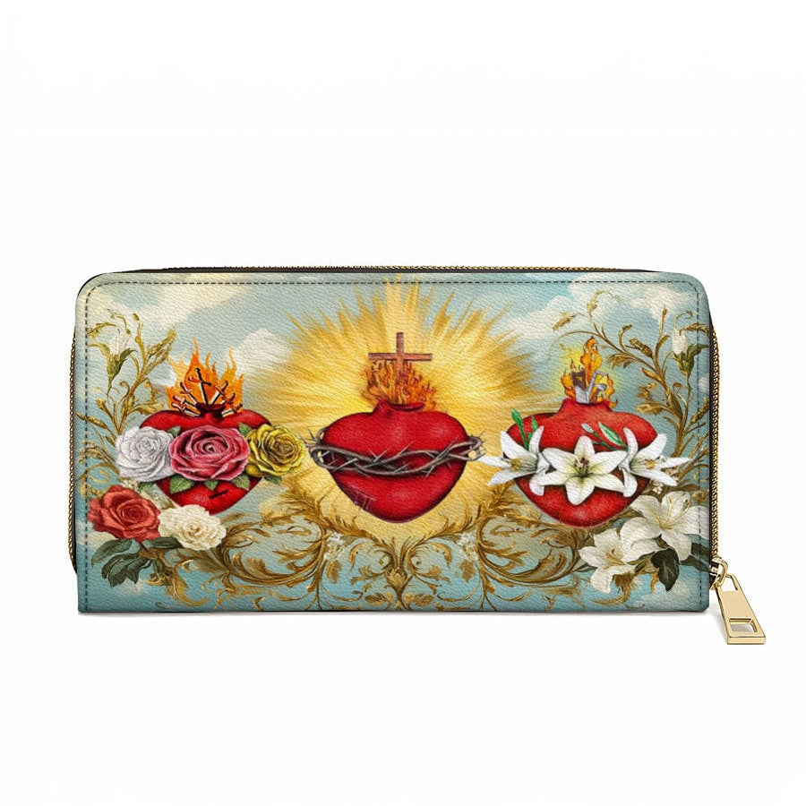 Trinity of Love Leather Wallet Purse 10acxn030425