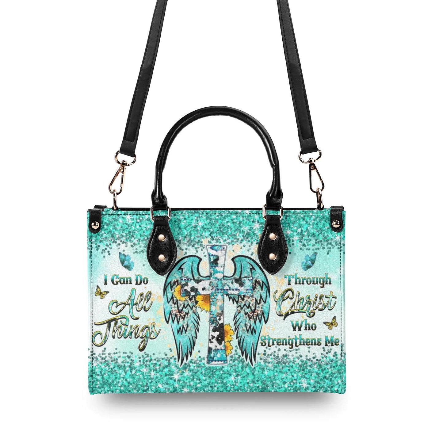 I Can Do All Things Through Christ Leather Bag - Gifts For Jesus Lovers 02acxd210425